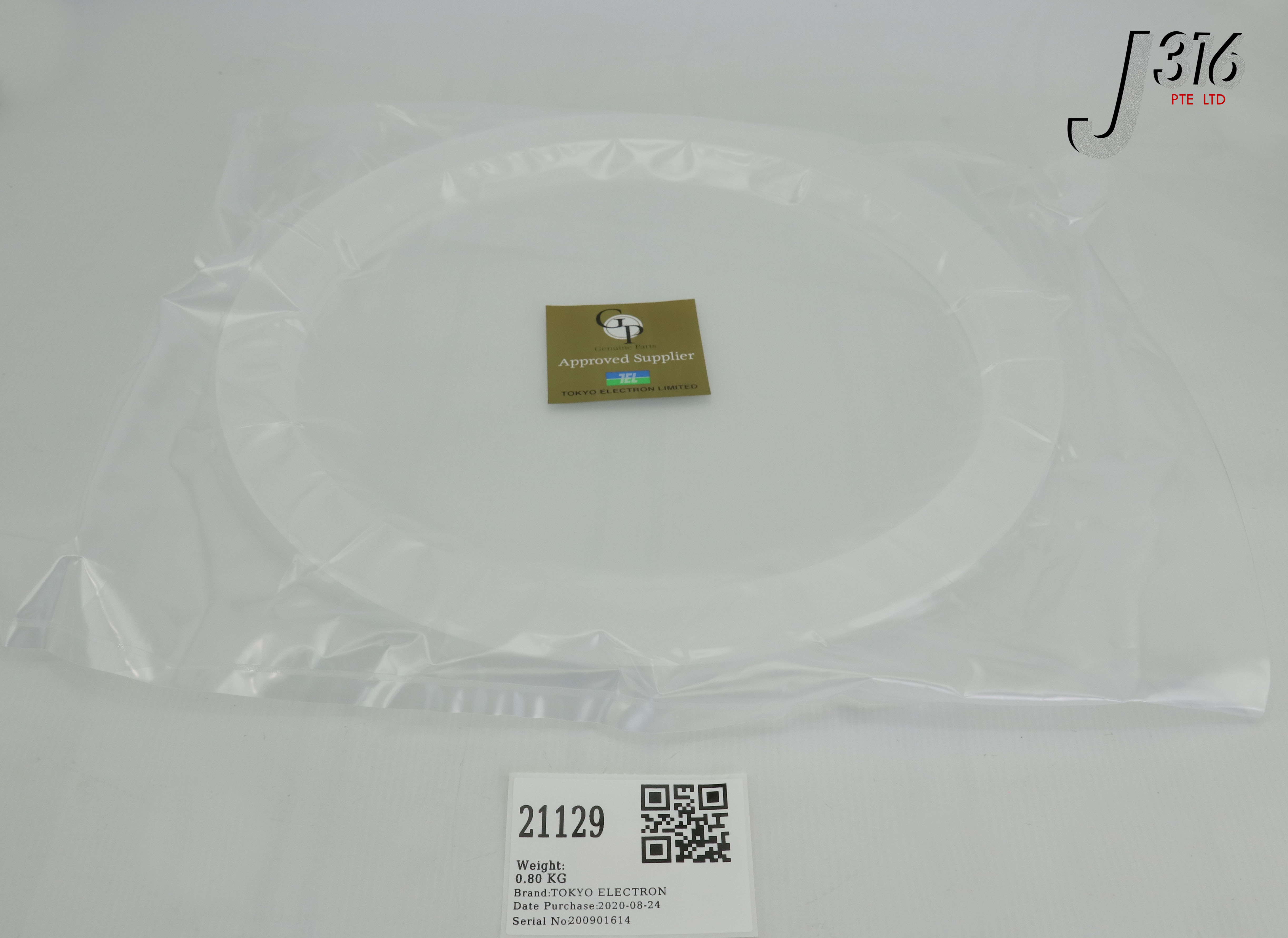売却済み 21129 TOKYO ELECTRON COVER RING, OUTER (D260) SCCM-OX) (NEW